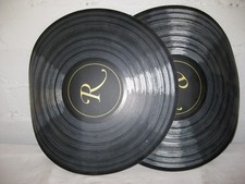 Produktbild - Wandbild 2 Schallplatten Schallplatte 66x48cm Vinylschallplattenbild Vinylplatte