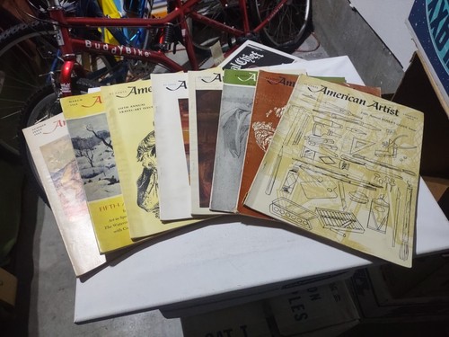 8 ISSUES OF AMERICAN ARTIST MAGAZINE 1960-1969 TRAVEL ART, BUYER'S ...