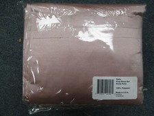 Satin SHEET SETS 4 piece KING Sheet Set Polyester ROSE BEAUTIFUL MADE IN USA