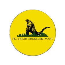 Godzilla Tread Wherever I Want Golf Ball Marker Novelty Gift