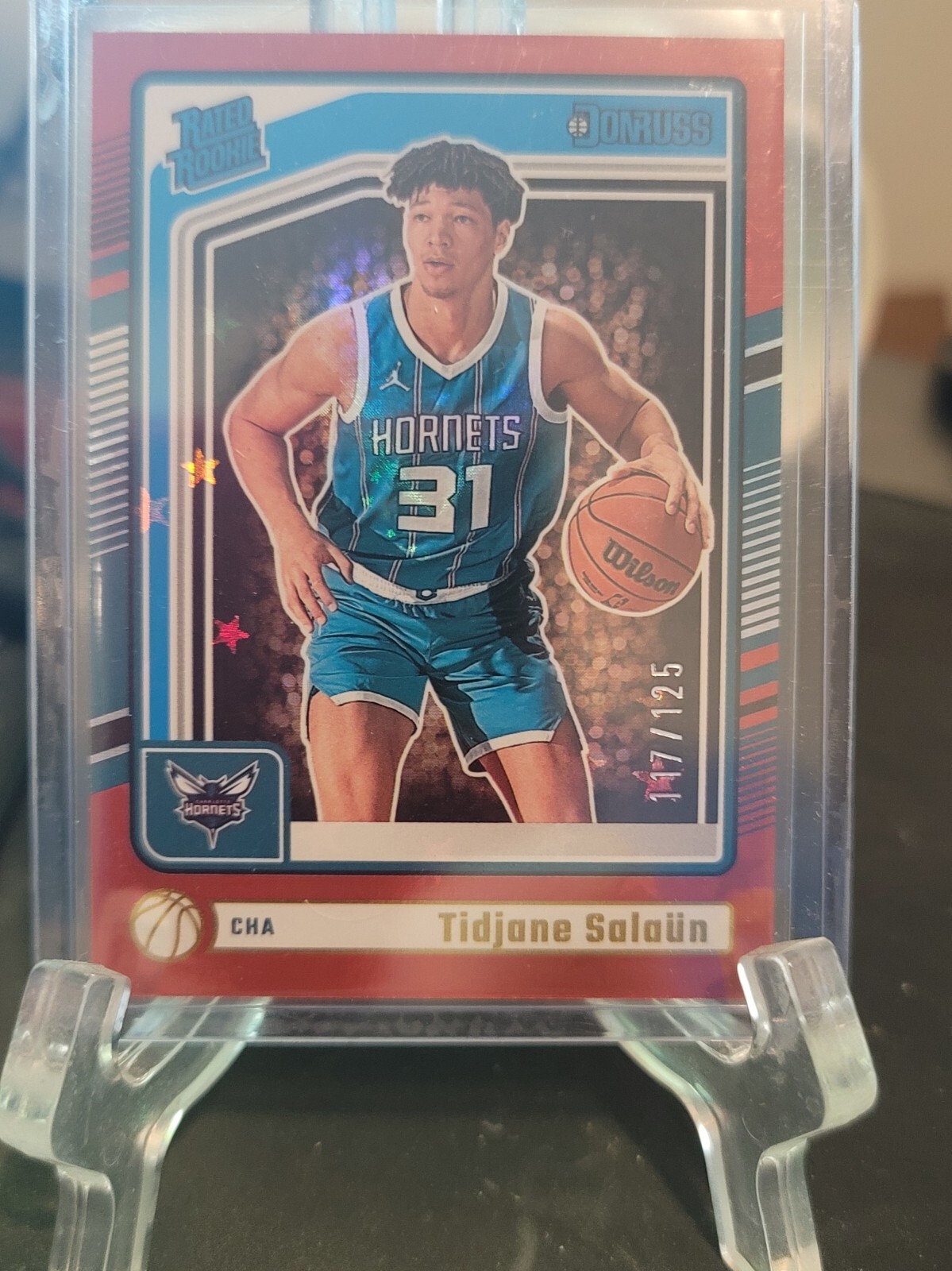 2024 Donruss - Rated Rookie Tidjane Salaun #229 International Red Stars 117/125