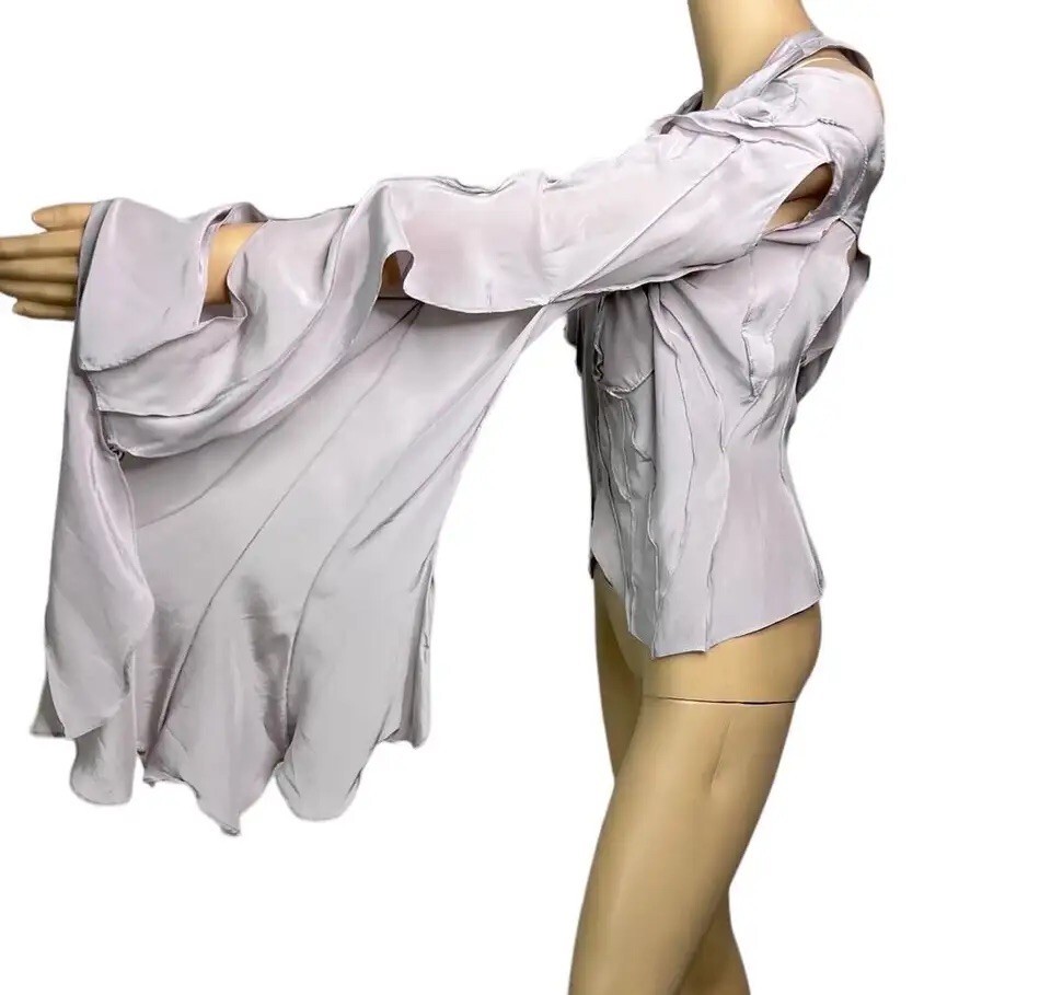 Tom Ford for Yves Saint Laurent YSL S/S 2003 Runway Cutout Shirt Blouse Top image 6