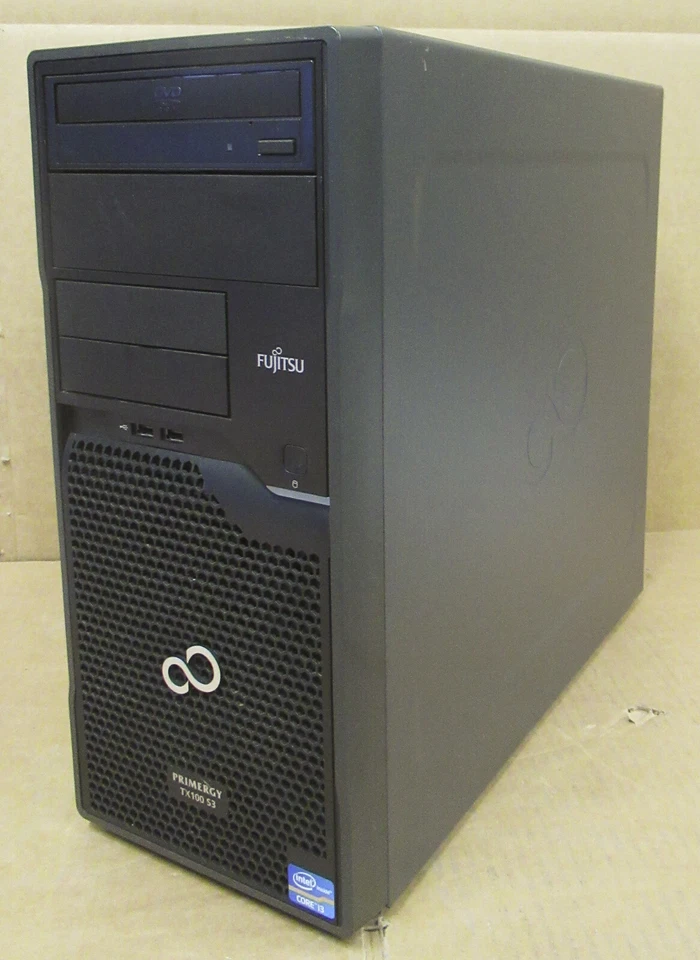 Fujitsu Primergy TX100 S3p Tower Server i3-3220 3.3GHz 2GB Ram 500GB HDD DVD ROM - Image 3 of 4