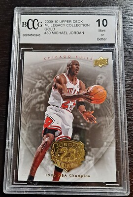 Michael Jordan 2009-10 Upper Deck MJ Legacy Collection Gold #80