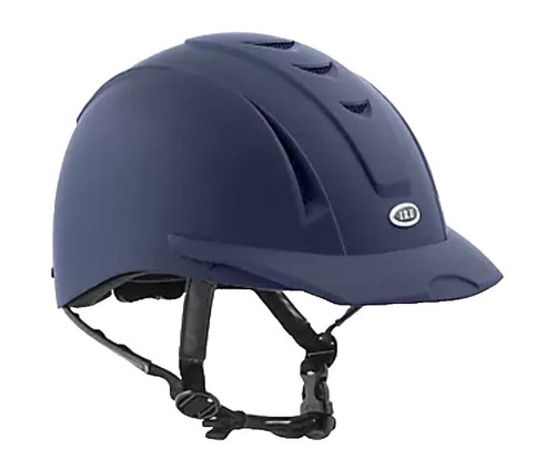 ABUS Pikeur Casque d'Équitation AirLuxe CHROME - visière longue - noir