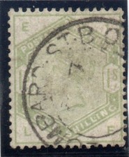 GB 1/- SG196 USED LOMBARD ST BO cds