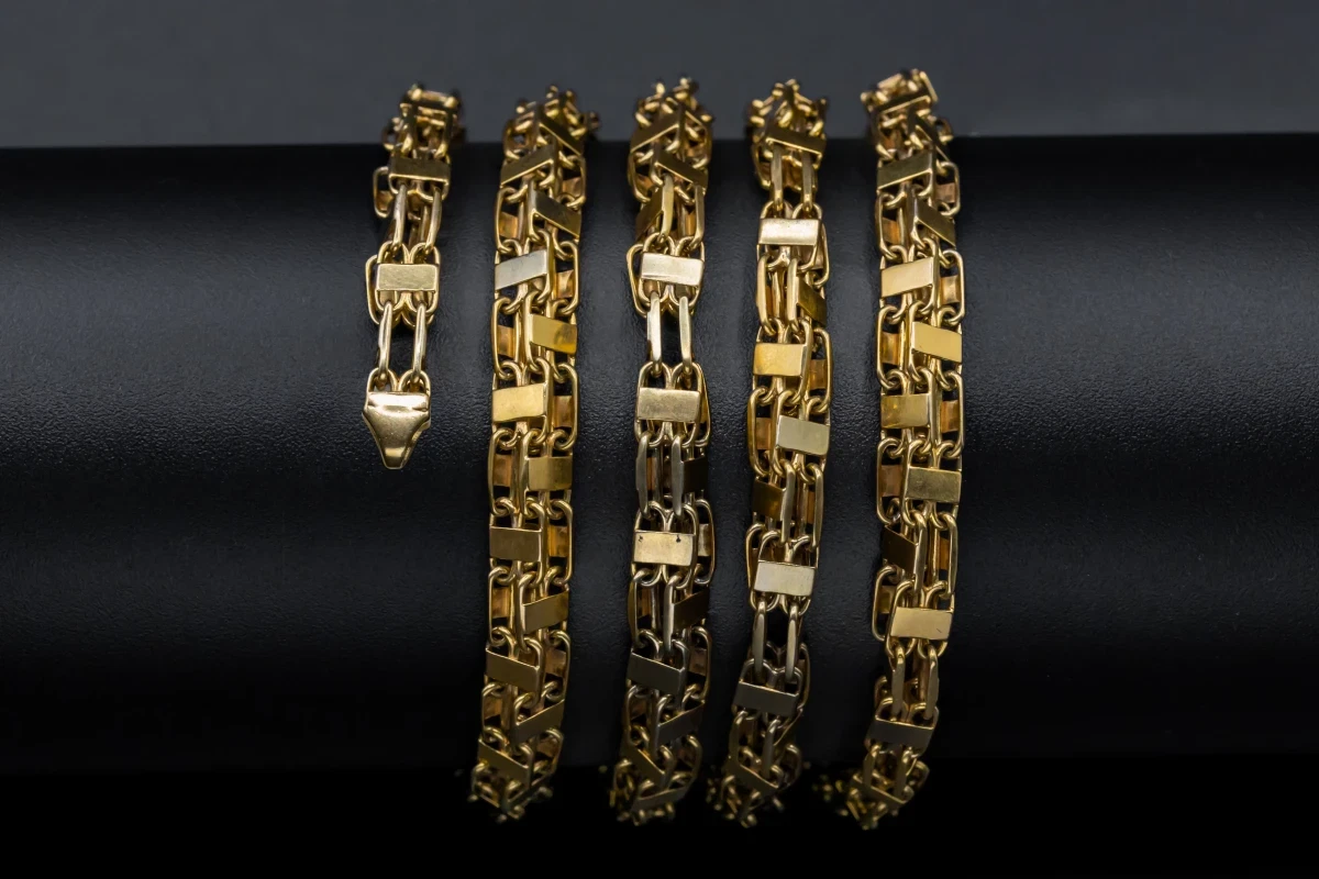 9ct Yellow Gold Cage Chain 63.8g