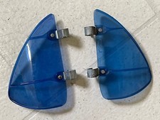 Vintage Left Right Stamco Window Wind Deflectors Blue