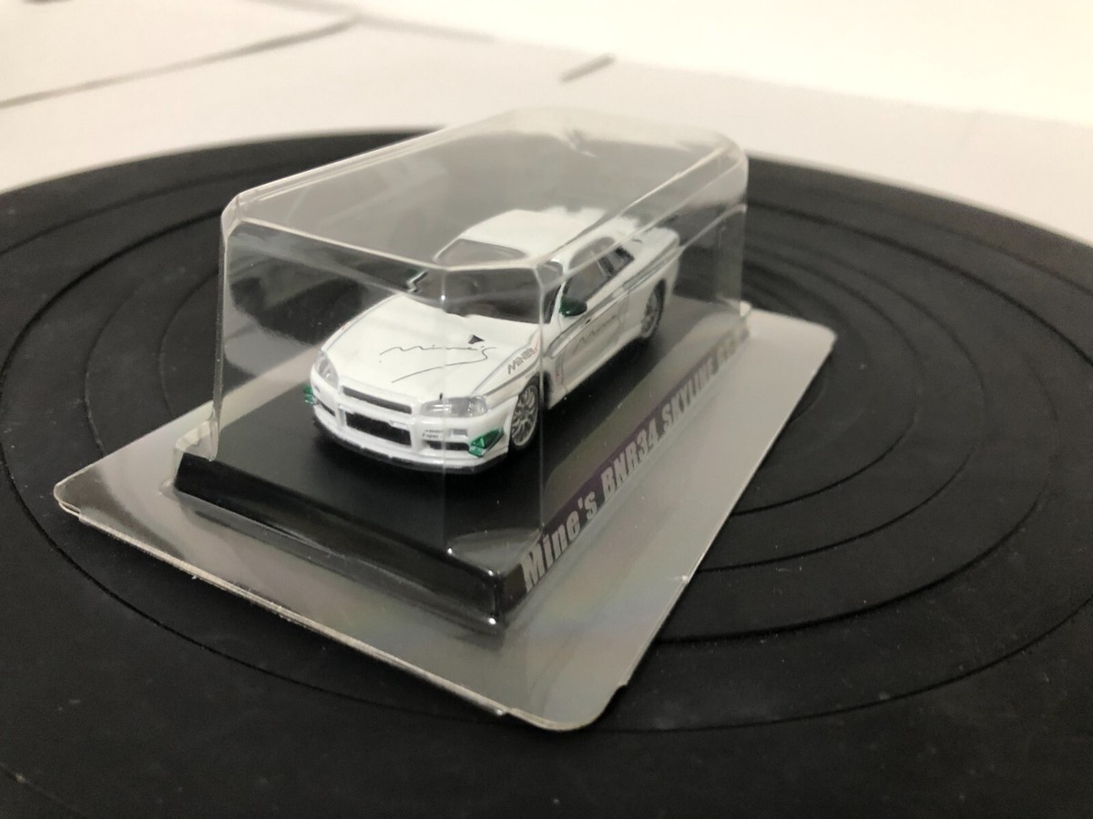 Mine's BNR34 SKYLINE GT-R 1999 ホワイト 1/64 Ignition Model IG2721 1/64 Nissan Skyline GT-R Mine's(R34