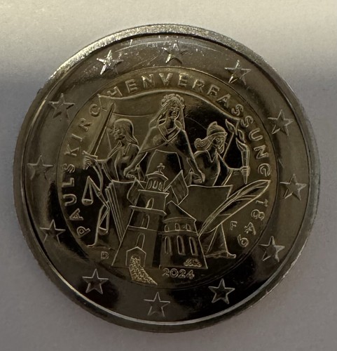 2 Euro GERMANIA 2024 COSTITUZIONE DELLA PAULSKIRCHE - 2 - Foto 7