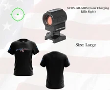Holosun SCRS Solar Charging MRS Green Dot Sight w/ FREE SHIRT - SCRS-GR-MRS
