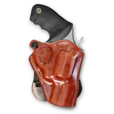 MASC HOLSTER OWB Leather Paddle Holster Fits Taurus 605 .357 SnubNose Steel Frame 2" #5420#