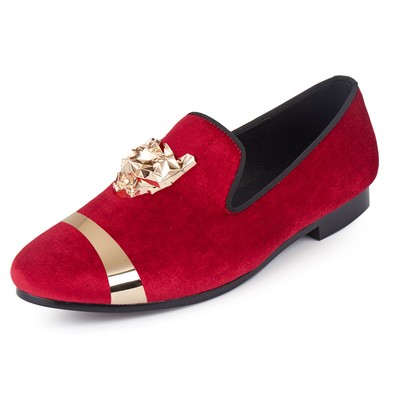 red dress loafers mens