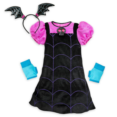 Disney Vampirina Costume Dress w/ Sounds Headband Girls Size