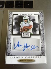 Aaron McCallister 2021 Sage Black Rookie Autograph, Charlotte 49ers