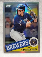 2020 Topps Chrome - 1985 Topps Christian Yelich #85TC-15 Milwaukee Brewers