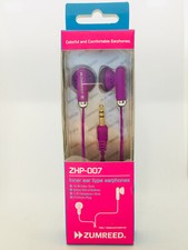 ZUMREED ZHP-007 Stylish Coloful Earphones  Violet