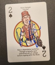 Ryan Hanigan Autograph Signed Cincinnati Reds Playing Card