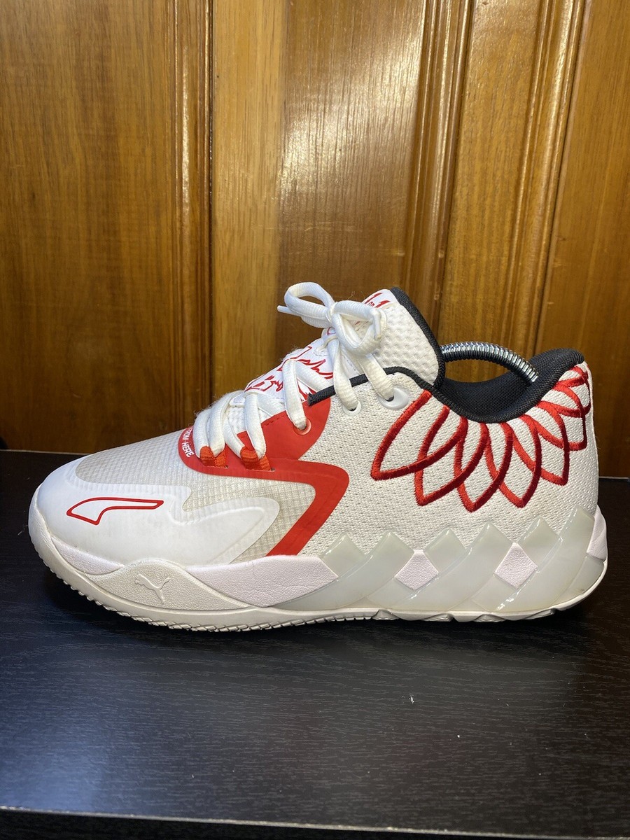 LAMELO'S RED&WHITE SIZE Puma Of Barely Used GREAT