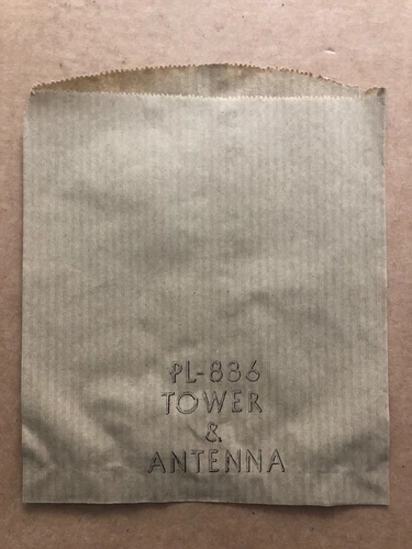 #1 Vintage MARX PLAYSET Paper Bag only PL-886 TOWER & ANTENNA new old stock NOS