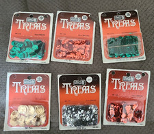 Vintage Sequins Trims Lot 6 Packs Craft House Ornaments Costumes Craft Sequin
