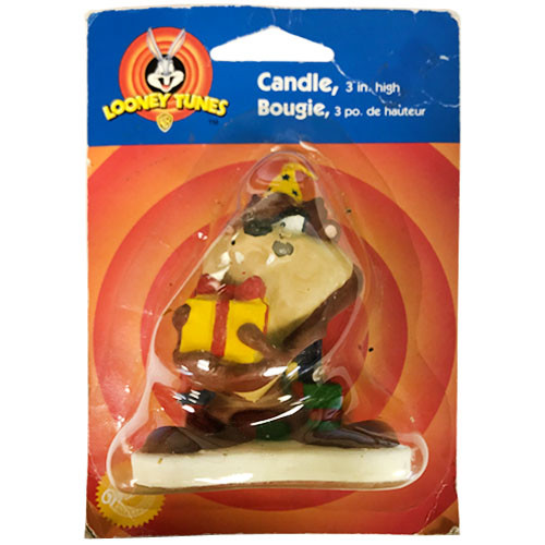 Damaged Looney Tunes Taz Cake Candle Birthday Party Supplies