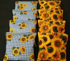 SPRING SUNFLOWER SUMMER FLOWER 8 ACA Regulation Cornhole Bean Bags