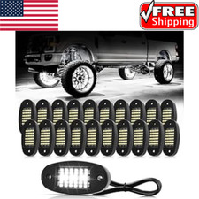 20 Pods White Rock Lights 6000K Pure 36 LEDs SMD Chips 20 Pods, .