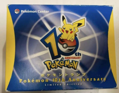 Pokemon Playing Cards 10th Anniversary Limited Edition Japanese