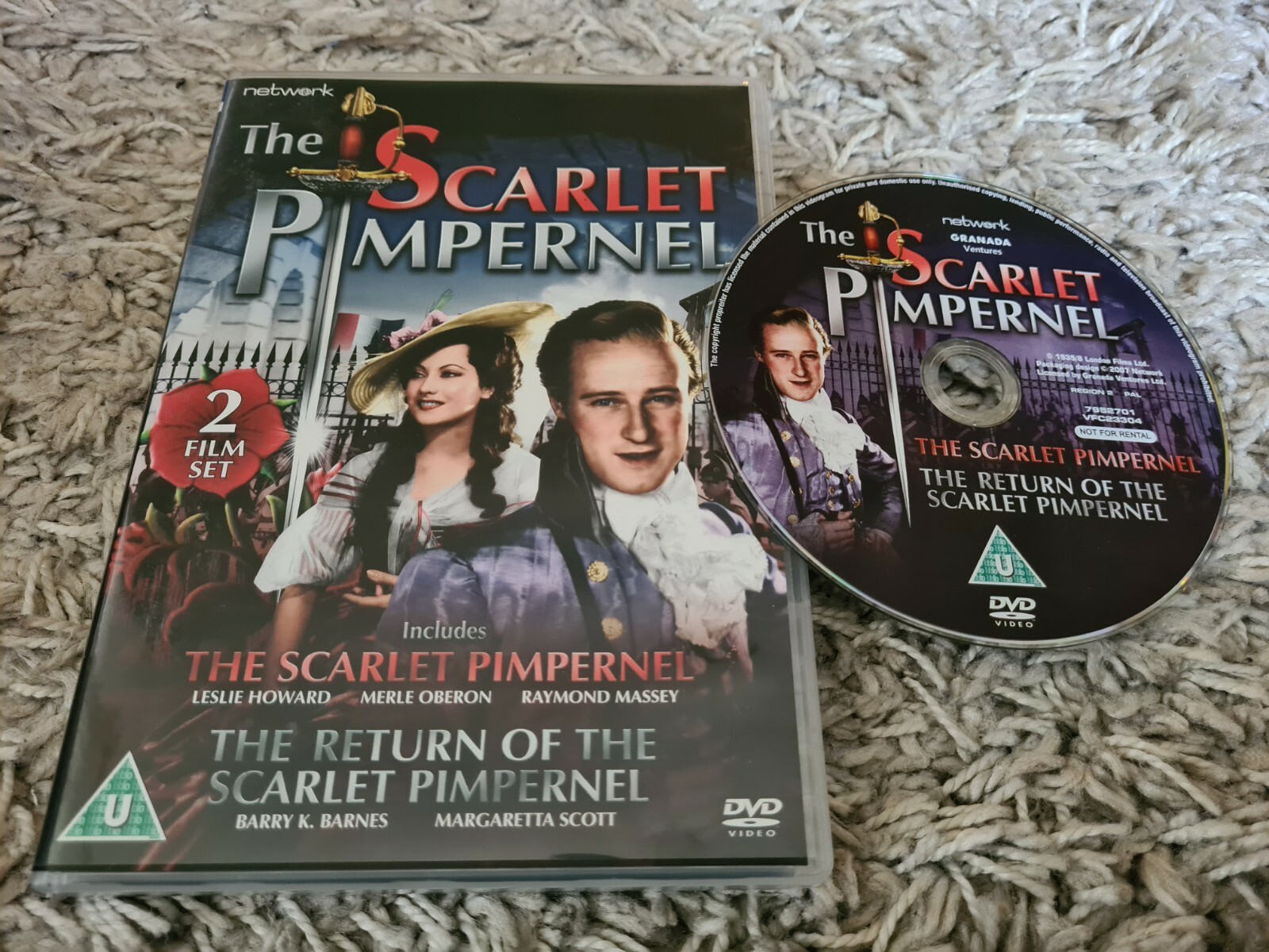 The Scarlet Pimpernel 2 Film Set / The Return Of Scarlet Pimpernel Dvd Network