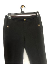 Tommy Hilfiger Women's Dress Pants Size 6 Black Gray Geometric Patterned