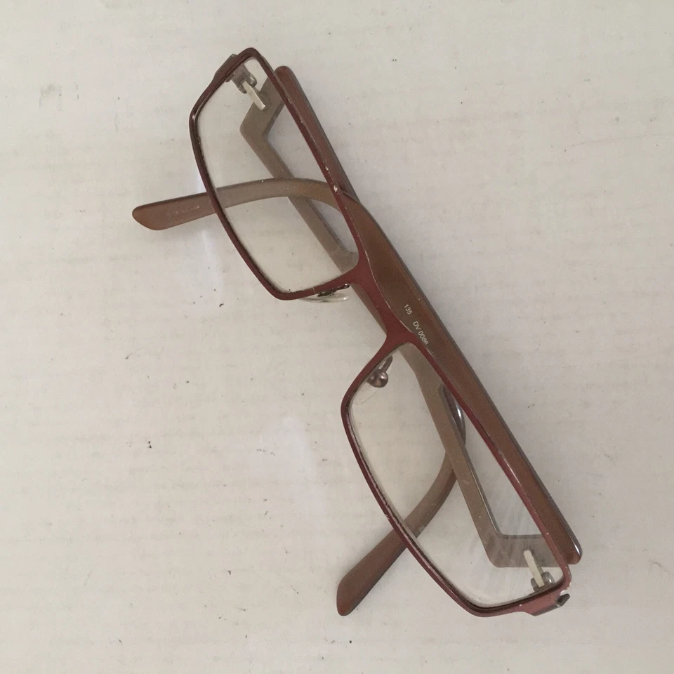 Diesel DV 0086 KOO GAFAS Marrón Rectángulo MARCOS Talla 54[]16 135 Foto 2 de 4