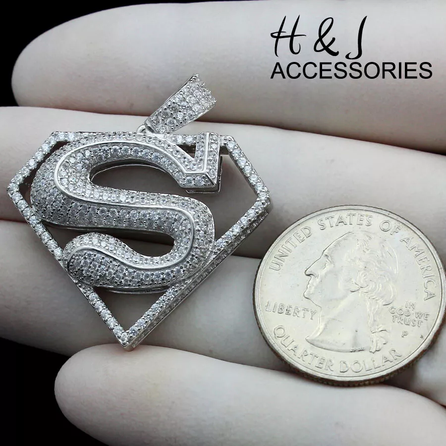 Superman charm pendant sale