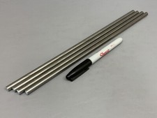 12L14 Steel Round Rod Bar 1/4" Diameter 12" long Lathe Stock Machining Lot of 4