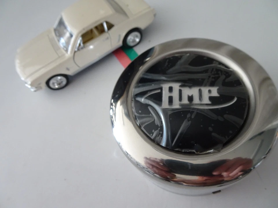 AMP Chrome Wheel Center Cap #N/A 3-1/2" inches on backside, Height 1-3/4" inches - Image 2 of 3