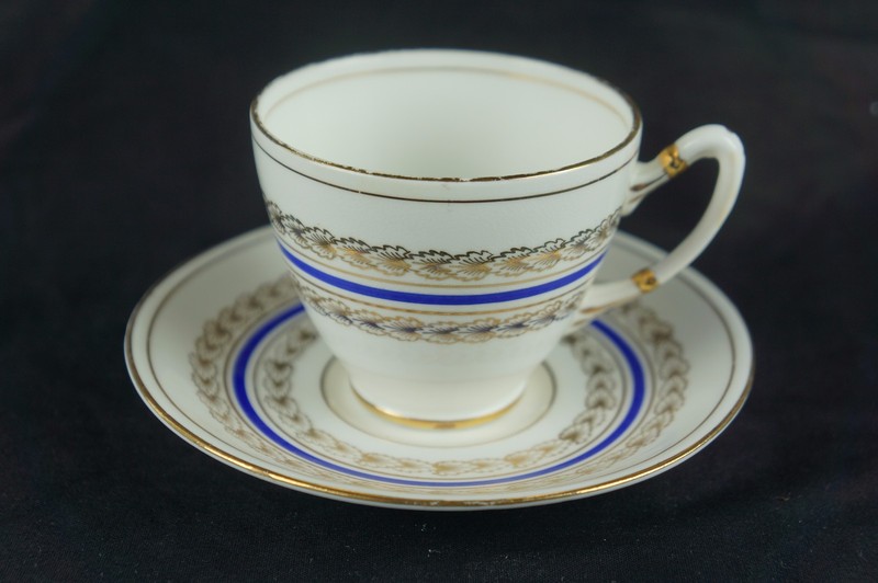 Vintage marked porcelain cup / saucer, English Royal Stafford [Y7-W6-A8]
