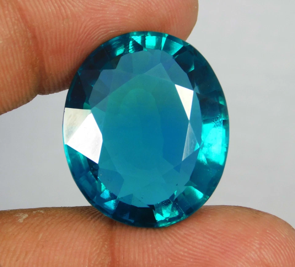 CERTIFIED 63.05 CT NATURAL VGTL  NEON PARAIBA TOURMALINE OVAL CUT LOOSE GEMSTONE - Image 4 of 4