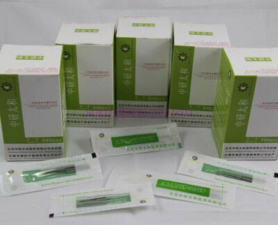 TCM Acupuncture Spring Neeedle w/guide tube 500 Metal Wire Handle without Loop