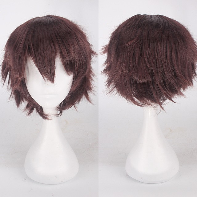 Fashion Cosplay Wig Short Straight Men Boy Cartoon Anime Party Hair Wig