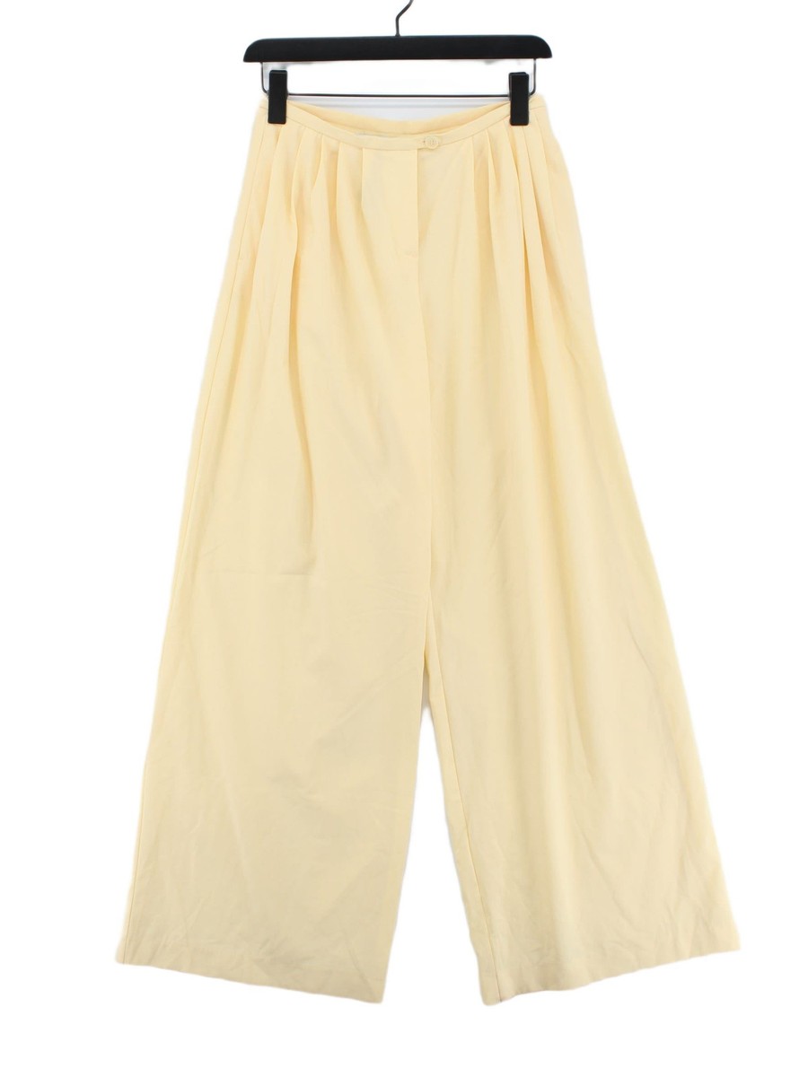 Bershka Checked Yellow Trousers Bershka Tartan Highwaist Pants