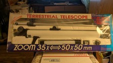 Vintage Tasco Edu-Toys Model 35X 50x50mm Telescope With Tripod. New 