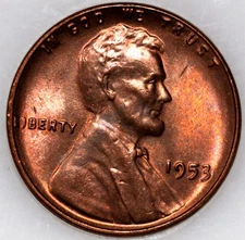 1953-P Wheat Cent with Select Natural Toning As Shown [SN01]