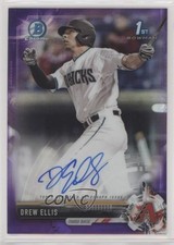 2017 Bowman Draft Chrome Pick Purple Refractor /250 Drew Ellis #CDA-DE Auto 0cx3