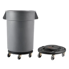 VEVOR Trash Can Dolly, Fit 20, 32, 44, 55 Gallon Containers, 2 Packs Round Trash