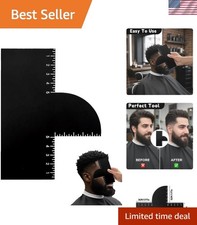 Multi-Functional Hairline Shaping & Beard Guide Tool with Measurement Indicators
