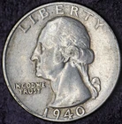 1940-D Washington Silver Quarter Dollar 25C - COINGIANTS -