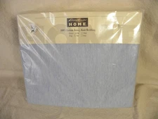 EDDIE BAUER HOME 100% Cotton Jersey Queen Flat Sheet 337 Chambry Light Blue NEW