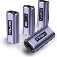 USB C Female to Female Adapter 4 Pack USBC Coupler with 40 Gbps PD 100W 8K 60H
