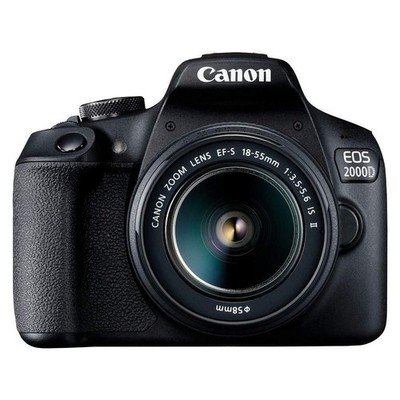 Canon EOS 2000D (Rebel T7) DSLR Camera + 18-55mm III Kit (International Model)