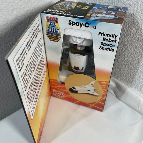 Vintage Super GOBOTS SPAY-C Robot NASA Space Shuttle In Box Tonka 1984 Complete